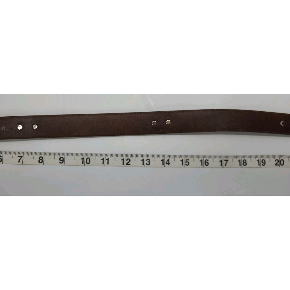 VTG Onyx by Brighton Golfing Visit Belt‎ Brown and Black Leather and Silver - Picture 12 of 14